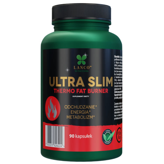 Mocny spalacz tłuszczu - ULTRA SLIM THERMO FAT BURNER - suplement diety 90 kapsułek